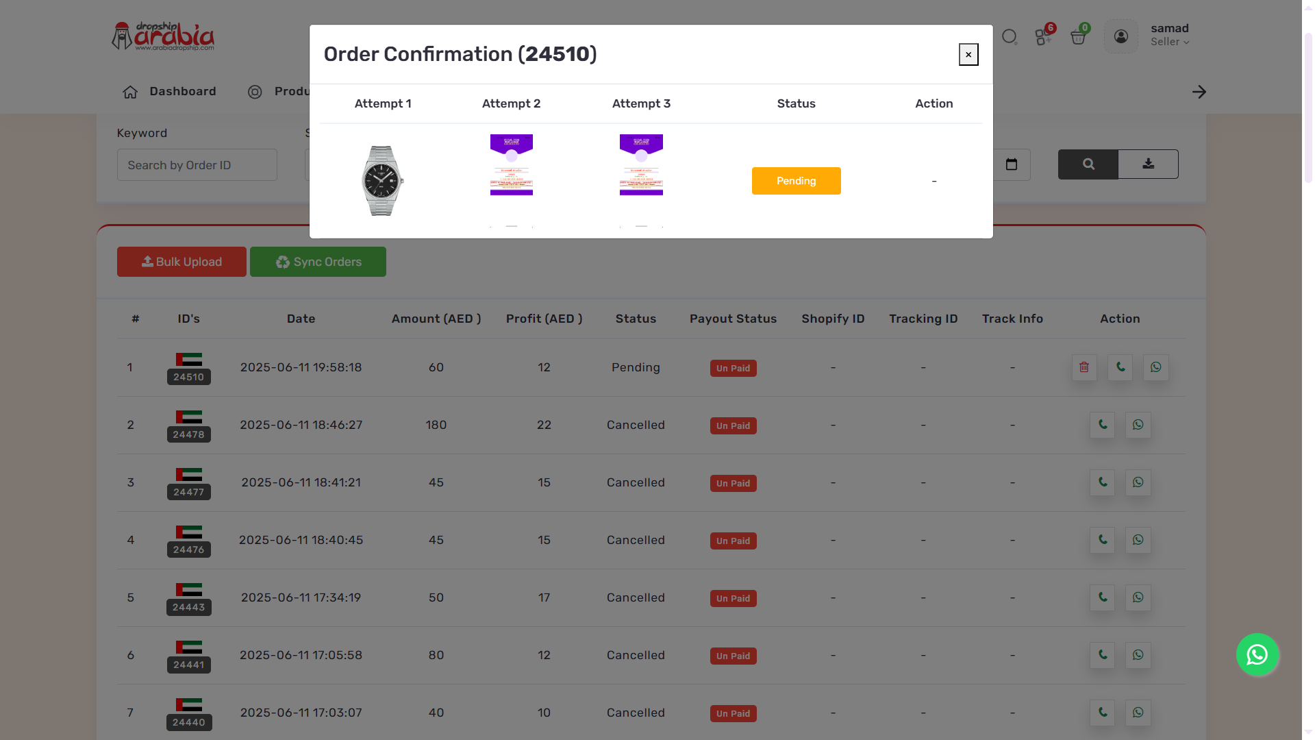 Order Confirmation